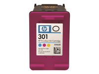 HP 301 - Färg (cyan, magenta, gul) - original - bläckpatron - för Deskjet 1000, 1010, 1050 J410, 1050A J410, 1051A J410, 1055 J410, 1056 J410, 1510, 1512 CH562EE#ABE