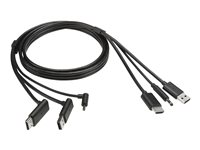 HP Z VR Backpack HTC Vive Combo - Video / ljud / data / strömkabel - likströmsuttag, HDMI, USB typ A till likströmsuttag, HDMI, USB typ A - 1 m - för Workstation Z VR Backpack G1 2HY49AA