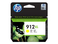 HP 912XL - 8.5 ml - Lång livslängd - gul - original - Officejet - bläckpatron - för Officejet 8010, 8010e; Officejet Pro 8022, 8022e, 8023, 8024, 8024e, 8025, 8025e 3YL83AE#NE1