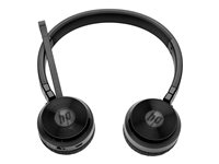 HP UC Wireless Duo - Headset - på örat - Bluetooth - trådlös - NFC - för HP 240 G8, 24X G7, 25X G8; Elite Slice G2; ENVY 17; ZBook Power G7; ZBook Fury 15 G7 W3K09AA#ABB