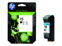HP 15 - 25 ml - svart - original - bläckpatron - för Deskjet 38XX; Fax 1230; Officejet 51XX, v30, v40, v45; psc 500, 720, 750, 760, 920, 950 C6615DE