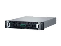 HPE Modular Smart Array 2070 32Gb Fibre Channel SFF Storage - SSD-array - 46 TB - 24 fack (SAS-3) - SSD 3.84 TB x 12 - 32Gb Fibre Channel (extern) - kan monteras i rack - 2U - Smart Choice - med 4 x 32Gb SFP FC XCVR sändare P79246-B25