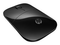 HP Z3700 - Mus - blå LED - trådlös - 2.4 GHz - trådlös USB-mottagare - svart - för HP 14, 15, 17; Chromebook 14; ENVY 15, 17; Pavilion Gaming 17; Pavilion x360; Stream 11 V0L79AA