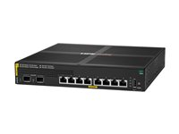 HPE Aruba Networking CX 6000 8p 10M/100M/1G Class4 PoE 2p SFP 1G 67W Switch - Switch - Administrerad - 8 x 10/100/1000 (PoE+) + 2 x gigabit SFP (upplänk) - rackmonterbar, väggmonterbar - PoE+ (67 W) - BTO S4R23A#ABB