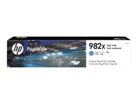 HP 982X - 116 ml - Lång livslängd - cyan - original - PageWide - bläckpatron - för PageWide Enterprise Color 765, MFP 780; PageWide Enterprise Color Flow MFP 785 T0B27A