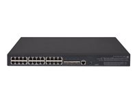 HPE 5130-24G-PoE+-4SFP+ EI - Switch - L3 - Administrerad - 24 x 10/100/1000 + 4 x 10 Gigabit Ethernet / 1 Gigabit Ethernet SFP+ - rackmonterbar - PoE+ (370 W) JG936A#ABB