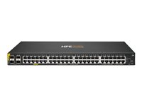 HPE Aruba Networking CX 6000 48p 10M/100M/1G Class4 PoE 4p SFP 1G 740W Switch - Switch - Administrerad - 48 x 10/100/1000 (PoE+) + 4 x gigabit SFP (upplänk) - sida till sida luftflöde - rackmonterbar, väggmonterbar - PoE+ (740 W) - BTO R9Y03B#ABB