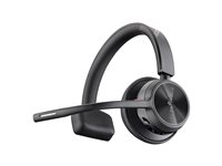 Poly Voyager 4310-M - Voyager 4300 UC series - headset - på örat - Bluetooth - trådlös, kabelansluten - USB-C - svart - Certifierad för Microsoft-teams 77Y97AA