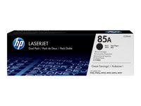 HP 85A - 2-pack - svart - original - LaserJet - tonerkassett (CE285AD) - för LaserJet Pro M1132, M1136, M1212, M1217, P1102, P1104, P1106, P1107, P1108, P1109 CE285AD