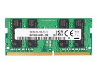 HP - DDR4 - modul - 4 GB - SO DIMM 260-pin - 2666 MHz / PC4-21300 - 1.2 V - ej buffrad - icke ECC - för Workstation Z2 Mini G4 Entry, Z2 Mini G4 High Performance, Z2 Mini G4 Performance 3TQ34AA
