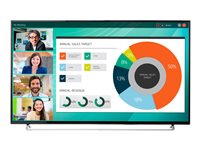 HP LD5512 Conferencing Display - 55" Diagonal klass (55" visbar) LED-skärm - digital skyltning - 4K UHD (2160p) 3840 x 2160 - D-LED Backlight - svart 2YD85AA#ABB