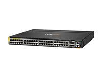 HPE Aruba Networking 6300L 48p Smart Rate 100M/1G/2.5G/5G CL8 2p SFP56 50G 2p SFP28 25G L2 Switch - Switch - L3 - 48 x 100/1000/2.5G/5G (PoE++) + 2 x 50 Gigabit Ethernet SFP56 + 2 x 25 Gigabit SFP28 (uppåtlänk) - rackmonterbar - PoE++ S3L76A