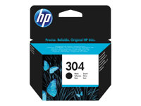 HP 304 - Svart - original - bläckpatron - för AMP 130; Deskjet 26XX, 37XX; Envy 50XX N9K06AE#UUS