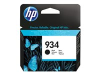 HP 934 - Svart - original - bläckpatron - för Officejet 6812, 6820; Officejet Pro 6230, 6230 ePrinter, 6830, 6835 C2P19AE#BGX