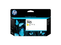 HP 745 - 130 ml - gul - original - DesignJet - bläckpatron - för DesignJet Z2600 PostScript, Z5600 PostScript F9J96A
