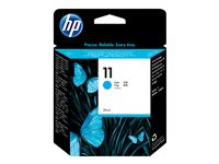 HP 11 - 28 ml - cyan - original - bläckpatron - för Business Inkjet 1000, 1100, 1200, 2300, 2800; DesignJet 11X, 70; Officejet Pro K850 C4836A