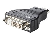 HP HDMI to DVI Adapter - Videokort - DVI-D (hona) till HDMI (hane) - för HP 22, 240 G8, 24X G7, 25X G8; Pro c645; ProBook 440 G8, 630 G8, 635; ZBook Power G7 F5A28AA