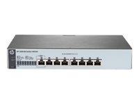 HPE 1820-8G - Switch - Administrerad - 8 x 10/100/1000 - skrivbordsmodell, rackmonterbar, väggmonterbar J9979A#ABB