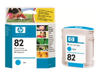 HP 82 - 69 ml - cyan - original - DesignJet - bläckpatron - för DesignJet 500, 500ps, 510, 510ps, 800, 800ps, 815mfp, 820; Designjet Copier cc800ps C4911A