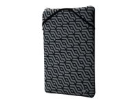 HP Reversible Sleeve - Fodral för bärbar dator - 11.6" - svart - för Chromebook 11 G8, 11A G8; Chromebook x360 11 G3; ProBook x360 11 G5, 11 G6 7ZE81AA