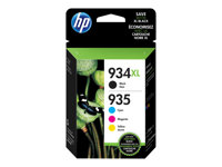 HP 934XL/935XL - 4-pack - Lång livslängd - svart, gul, cyan, magenta - original - bläckpatron - för Officejet 6812, 6815, 6820; Officejet Pro 6230 ePrinter, 6830, 6835 X4E14AE