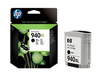 HP 940XL - Lång livslängd - svart - original - bläckpatron - för Officejet Pro 8000, 8500, 8500 A909a, 8500A, 8500A A910a C4906AE#301