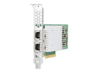 HPE 521T - Nätverksadapter - PCIe 3.0 x8 - 10Gb Ethernet x 2 - för Apollo 4200 Gen10; ProLiant DL180 Gen10, DL380 Gen10, XL170r Gen10, XL190r Gen10 867707-B21