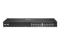 HPE Aruba Networking CX 6000 24p 10M/100M/1G 4p SFP 1G Switch - Switch - Administrerad - 24 x 10/100/1000 + 4 x gigabit SFP (upplänk) - sida till sida luftflöde - rackmonterbar, väggmonterbar - BTO R8N88B#ABB