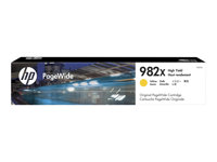 HP 982X - 114 ml - Lång livslängd - gul - original - PageWide - bläckpatron - för PageWide Enterprise Color 765, MFP 780; PageWide Enterprise Color Flow MFP 785 T0B29A