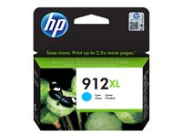 HP 912XL - 8.5 ml - Lång livslängd - cyan - original - bläckpatron - för Officejet 80XX; Officejet Pro 80XX 3YL81AE#BGX