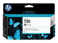HP 730 - 130 ml - grå - original - DesignJet - bläckpatron - för DesignJet SD Pro MFP, T1600, T1600dr, T1700, T1700dr, T2600, T2600dr P2V66A