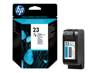 HP 23 - 30 ml - färg (cyan, magenta, gul) - original - bläckpatron - för Color Copier 270; Officejet R40, R45, R60, R65, R80, T45, T65; Officejet Pro 11XX; psc 500 C1823D
