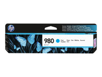HP 980 - 86.5 ml - cyan - original - bläckpatron - för Officejet Enterprise Color MFP X585; Officejet Enterprise Color Flow MFP X585 D8J07A