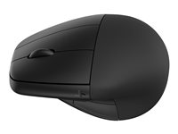HP 925 - Vertikal mus - ergonomisk - 6 knappar - trådlös - Bluetooth 5.3, 2.4 GHz - trådlös USB-mottagare - svart - 100 % pappersbaserad förpackning 6H1A5AA#ABB