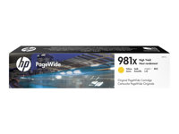 HP 981X - 116 ml - Lång livslängd - gul - original - PageWide - bläckpatron - för PageWide Enterprise Color MFP 586; PageWide Managed Color E55650 L0R11A